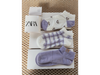 Medias zara original damas soquetes lilas
