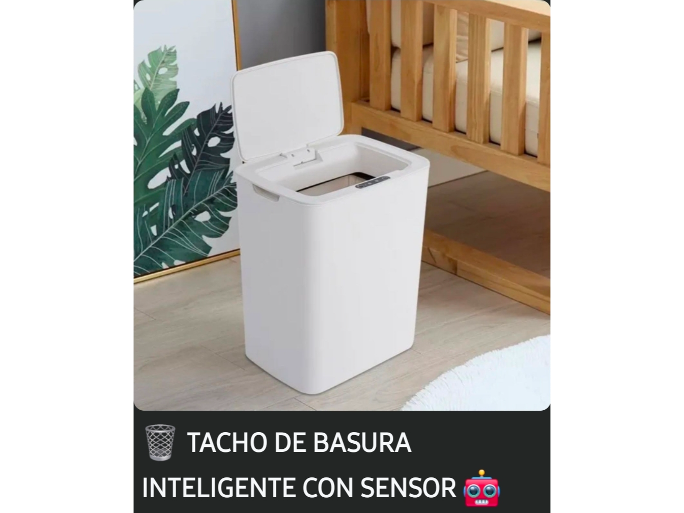 Tacho de basura con semsor apertura