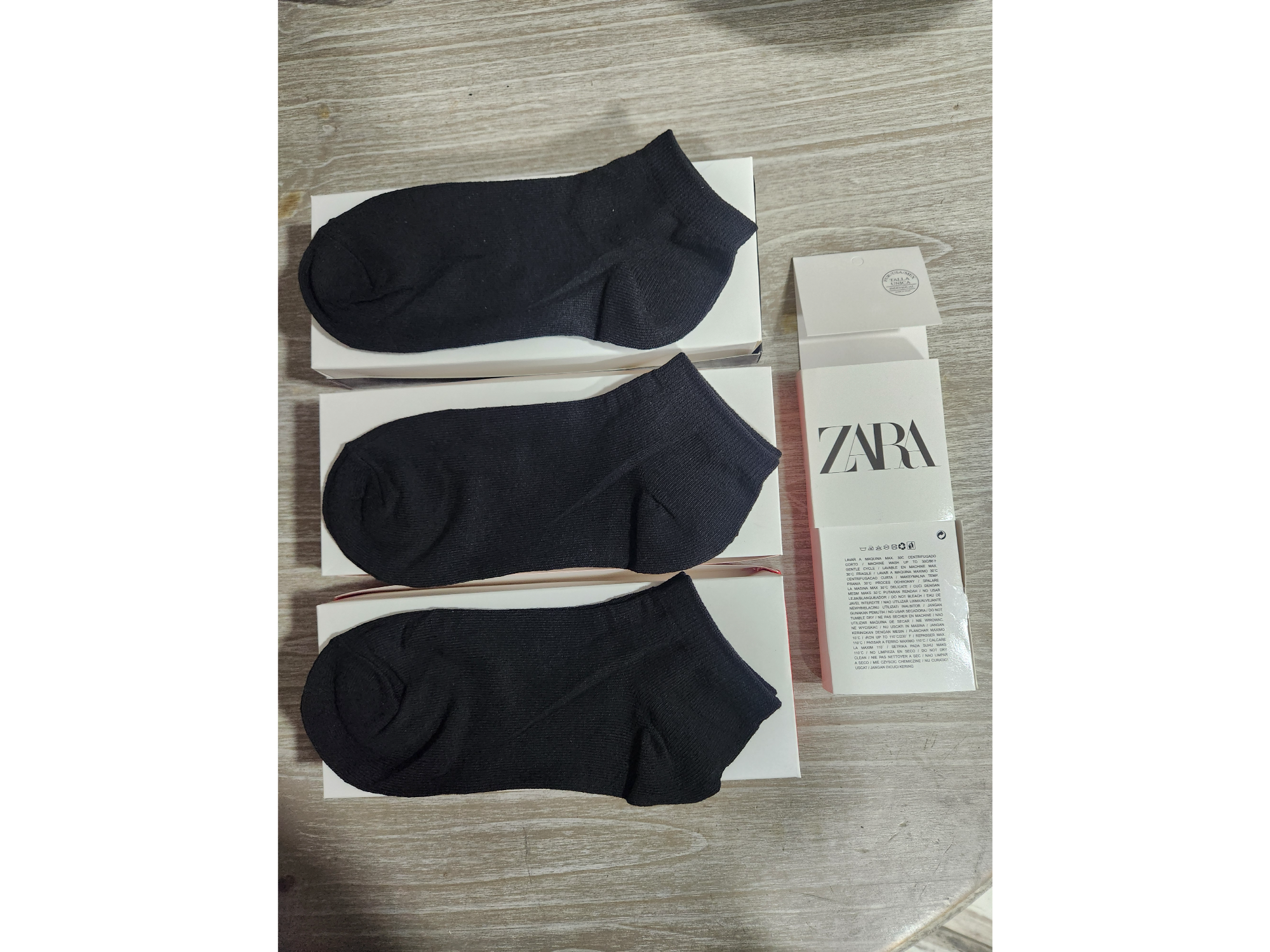 Medias zara españa original pack 3 pares
