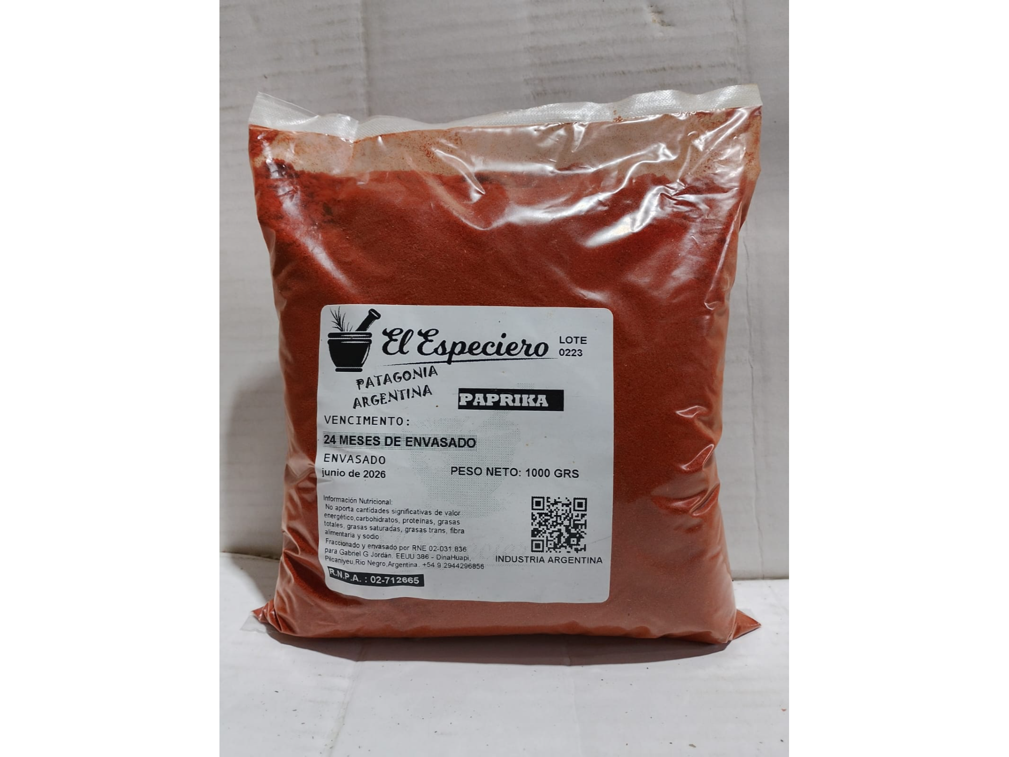 Paprika ( 1kg ) - El Especiero