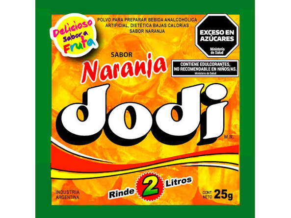 Jugo en polvo NARANJA ( 15 u ) - Dodi