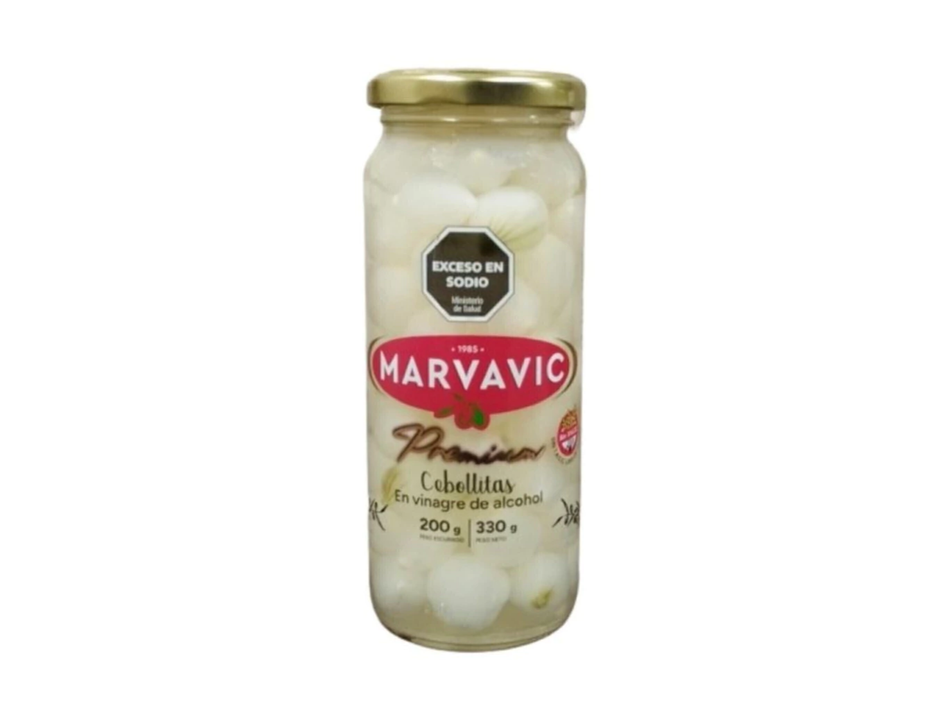 Cebollitas en Vinagre FRASCO ( 6 x 330cc ) - Marvavic
