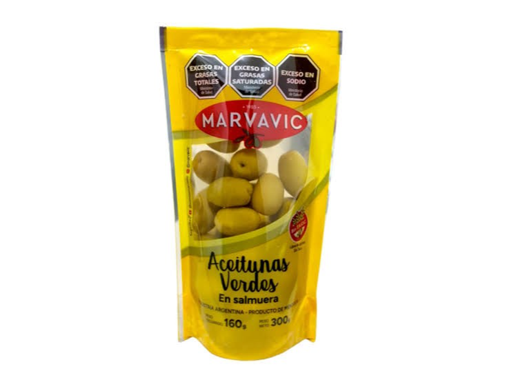 Aceituna Verde en DOY PACK ( 1 x 300cc ) - Marvavic