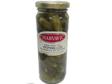 Pepinillos en Vinagre FRASCO ( 1 x 330cc ) - Marvavic