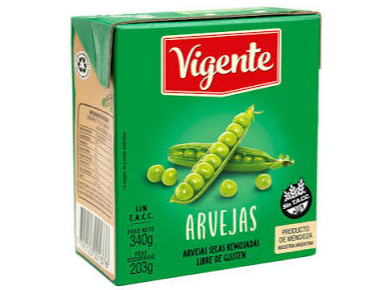 Arvejas  ( 1 x 340gr )  Tetra Brick - Vigente