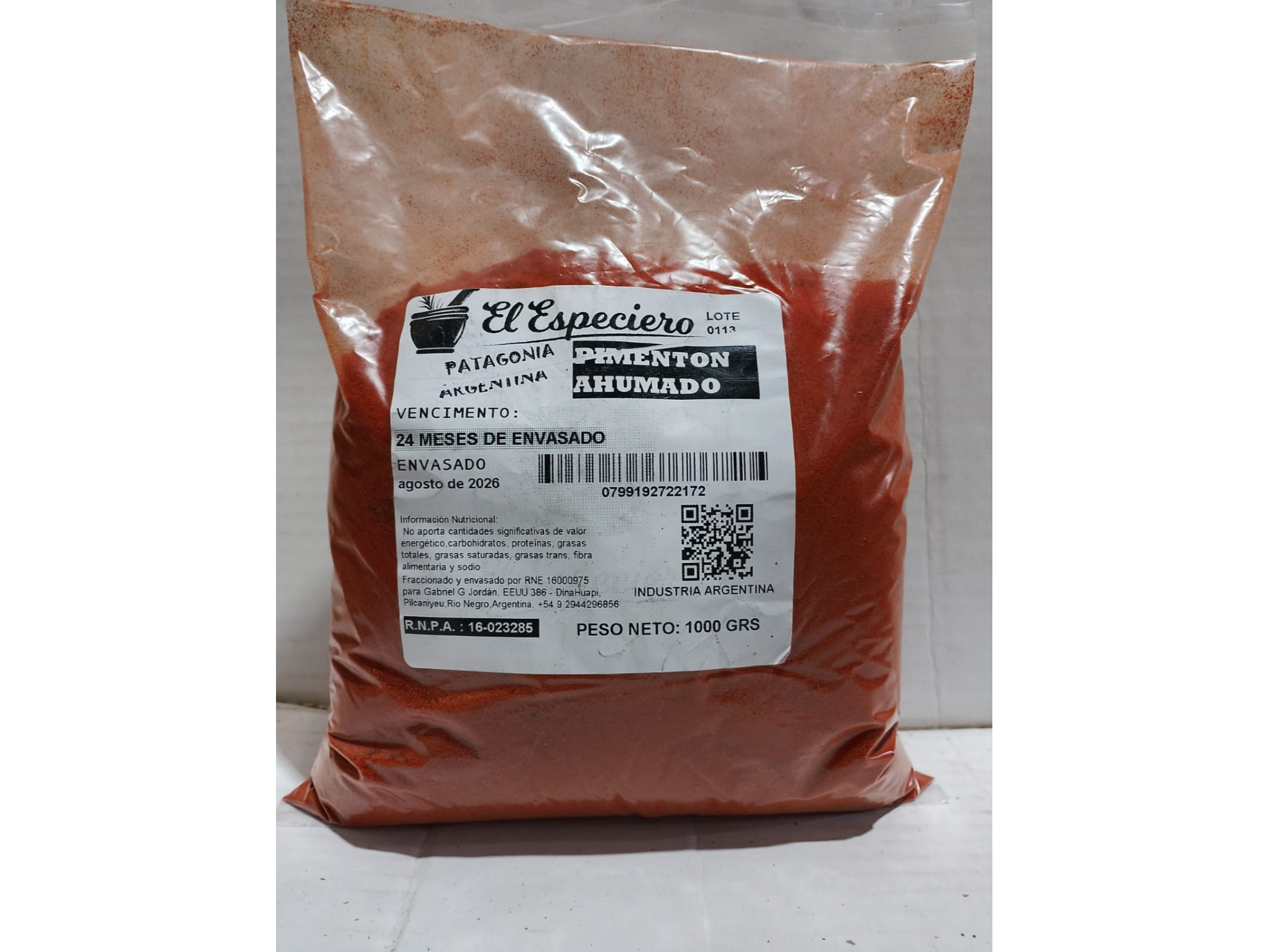 Pimentón Ahumado ( 1kg ) - El Especiero