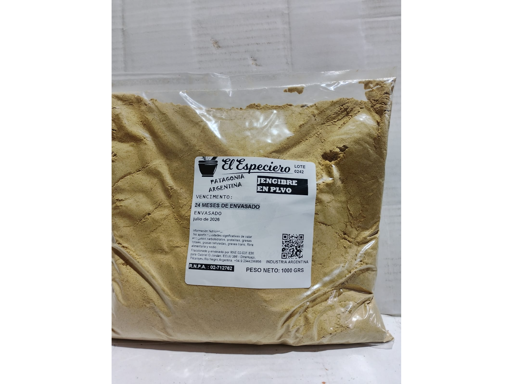 Jengibre ( 1kg ) - El Especiero