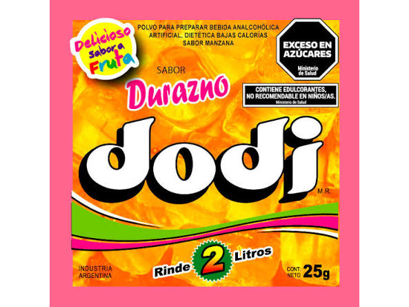 Jugo en polvo DURAZNO ( 15 u ) - Dodi