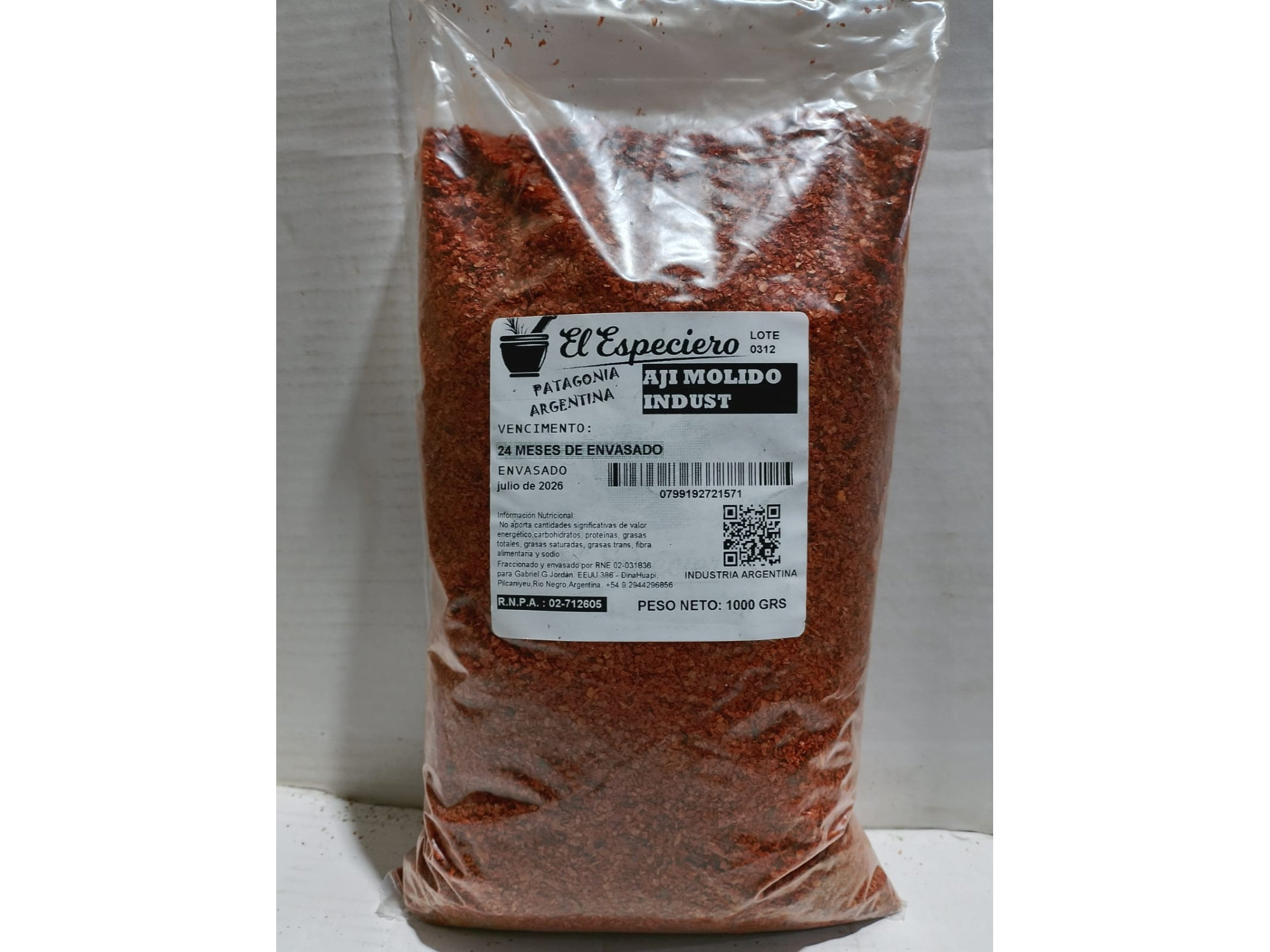 Ají Molido ( 1kg ) - El Especiero de DISTRIBUIDORA ROUZIES