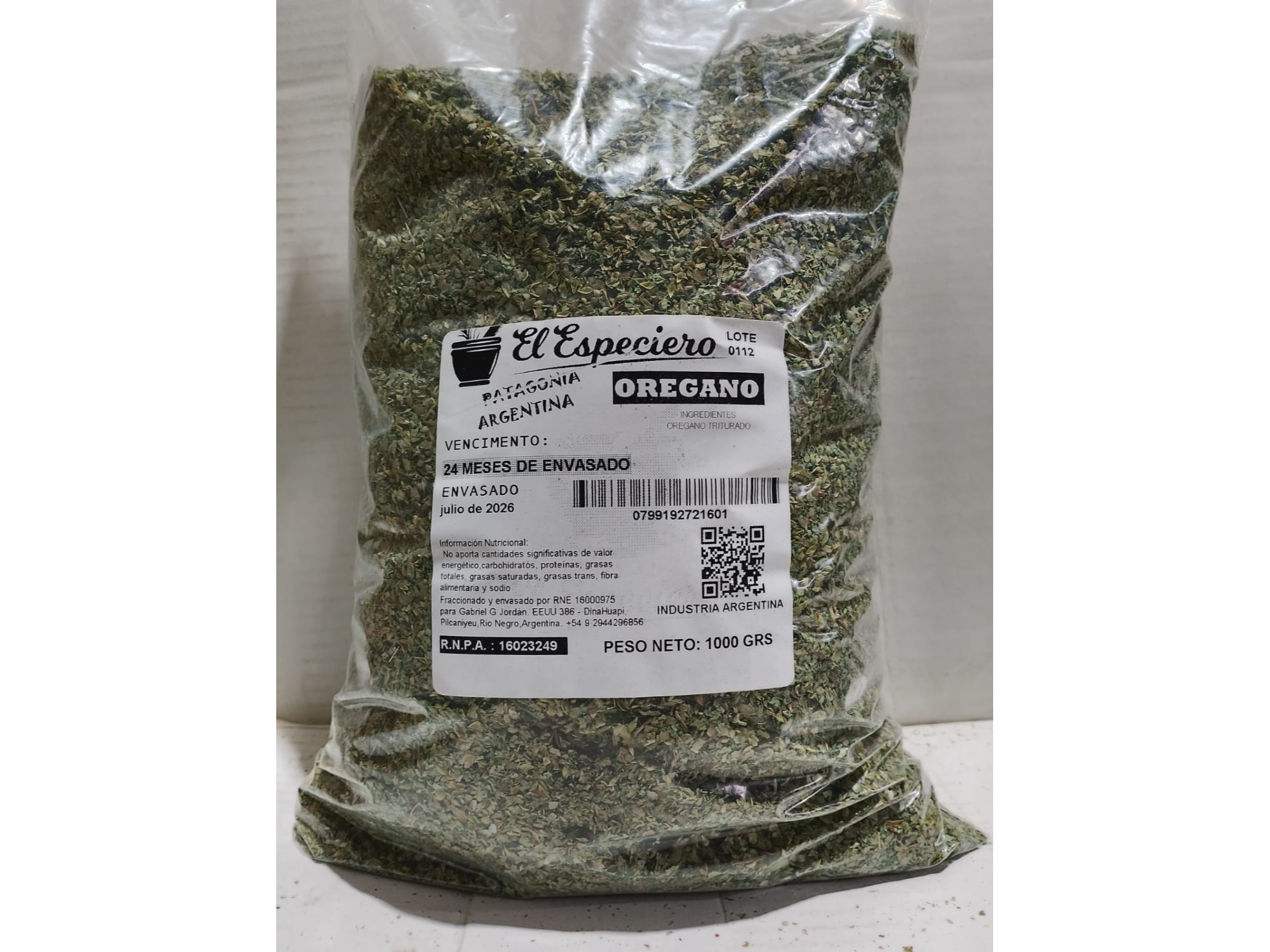 Orégano ( 1kg ) - El Especiero