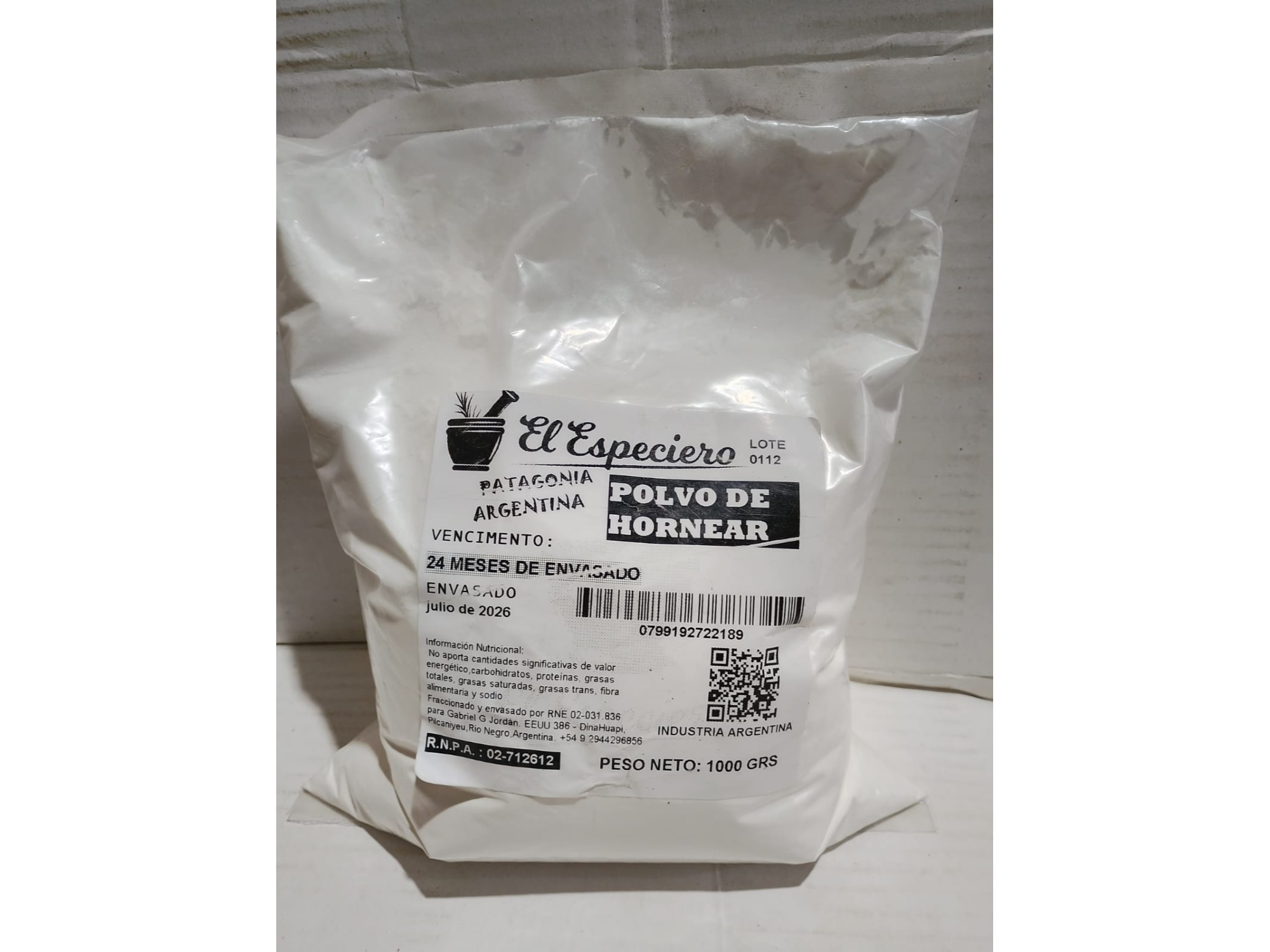 Polvo para Hornear ( 1kg ) - El Especiero
