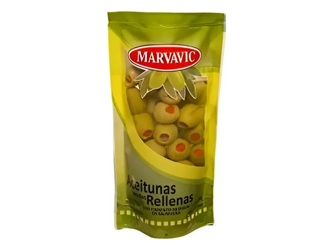 Aceituna Rellena con Morrón DOY PACK ( 1 x 300cc ) - Marvavic
