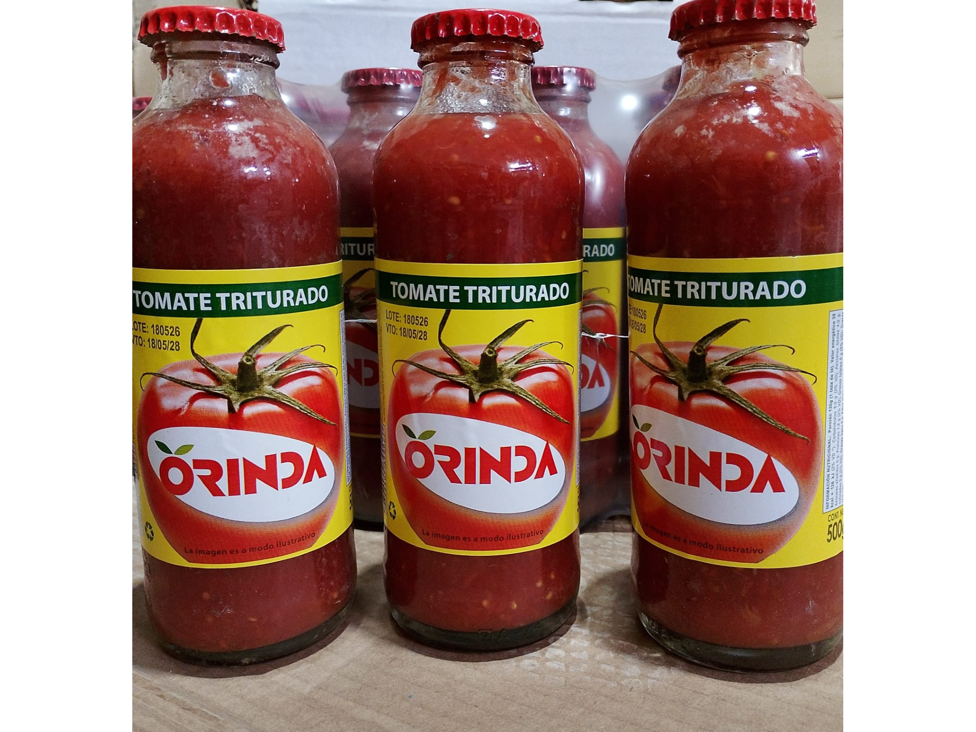 Tomate Triturado x 500cc (12 x 500) - Orinda