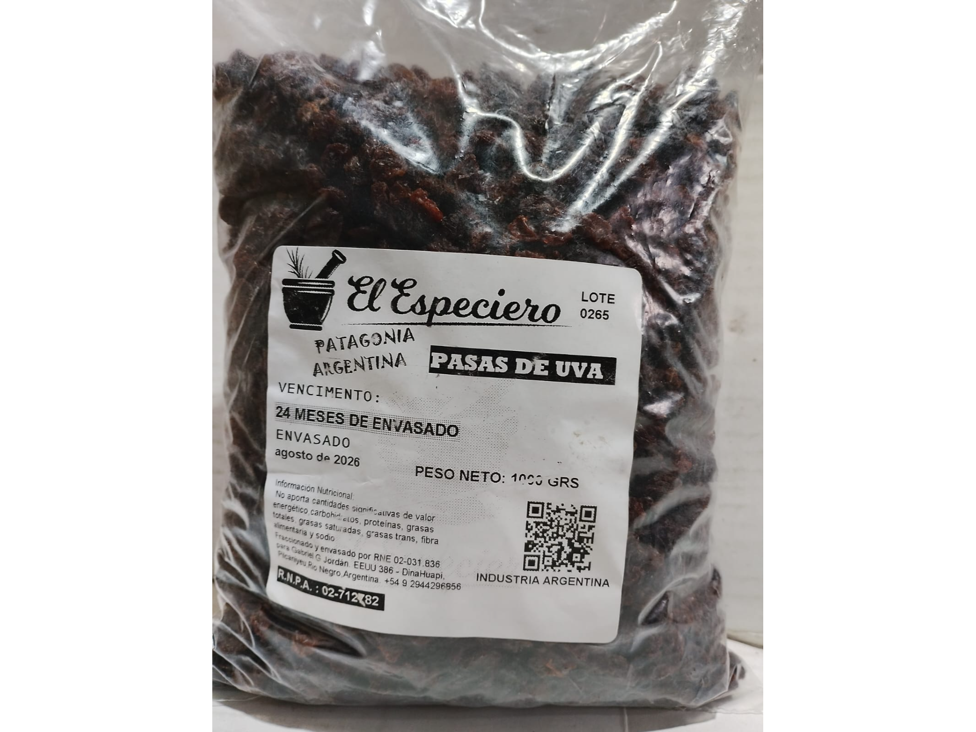 Pasas de Uva ( 1kg ) - El Especiero