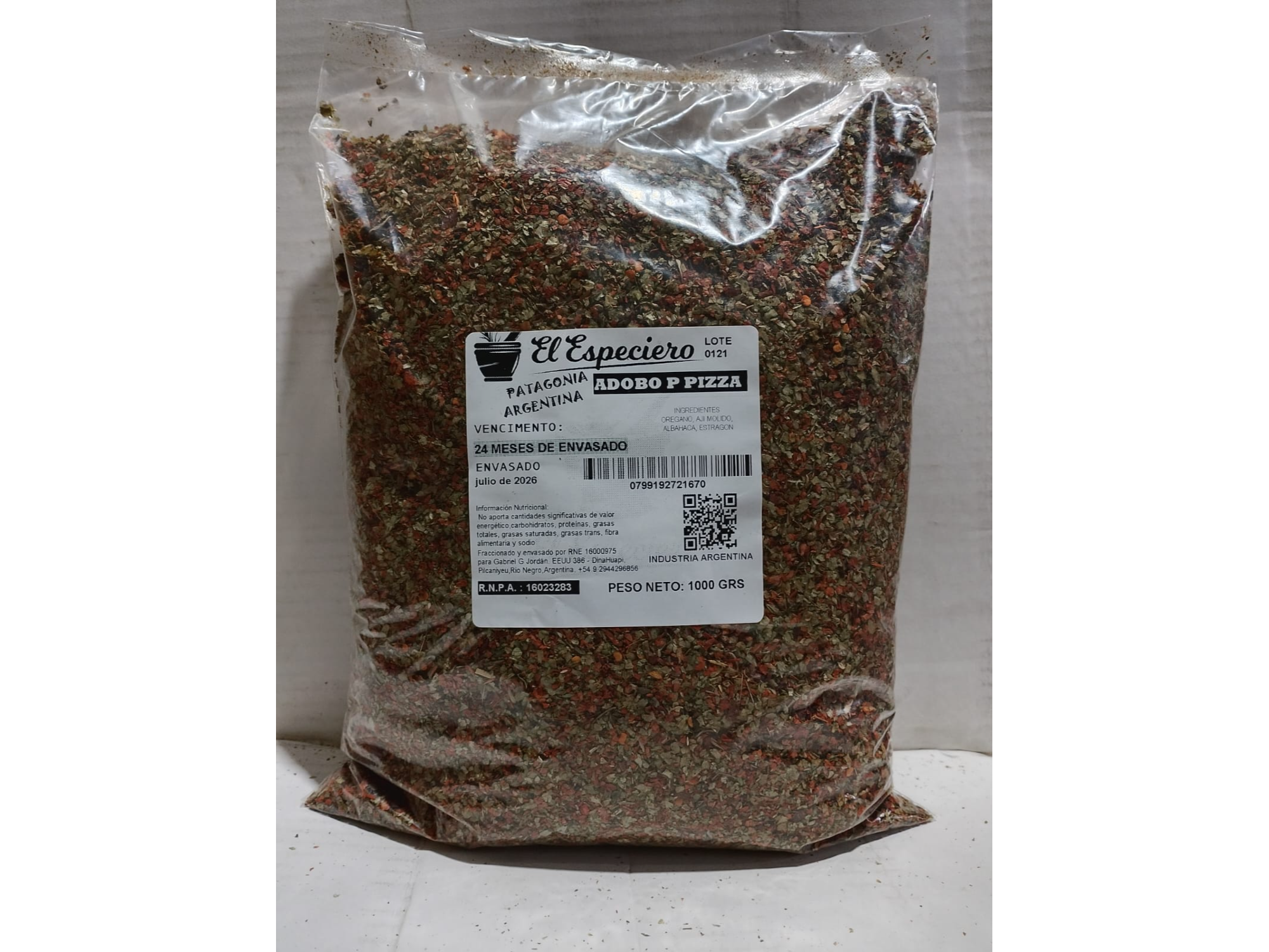 Adobo para Pizza ( 1kg ) - El Especiero de DISTRIBUIDORA ROUZIES