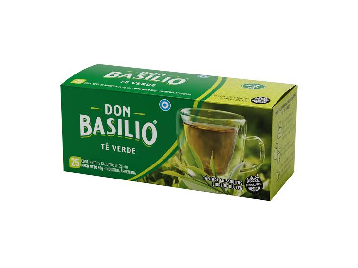 Té Verde ( 10 x 25 saquitos ) - Don Basilio