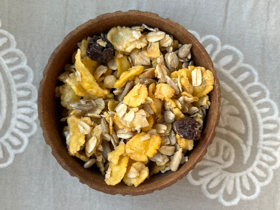 Granola tradicional con pasas x 500 gr