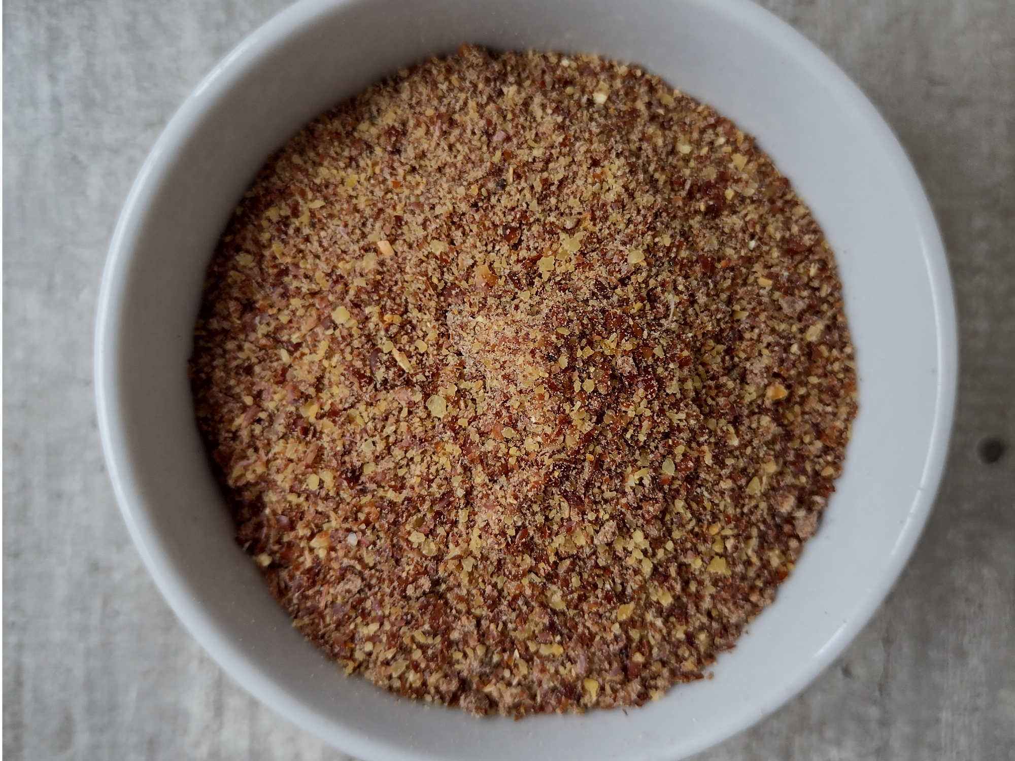 Harina de lino marrón