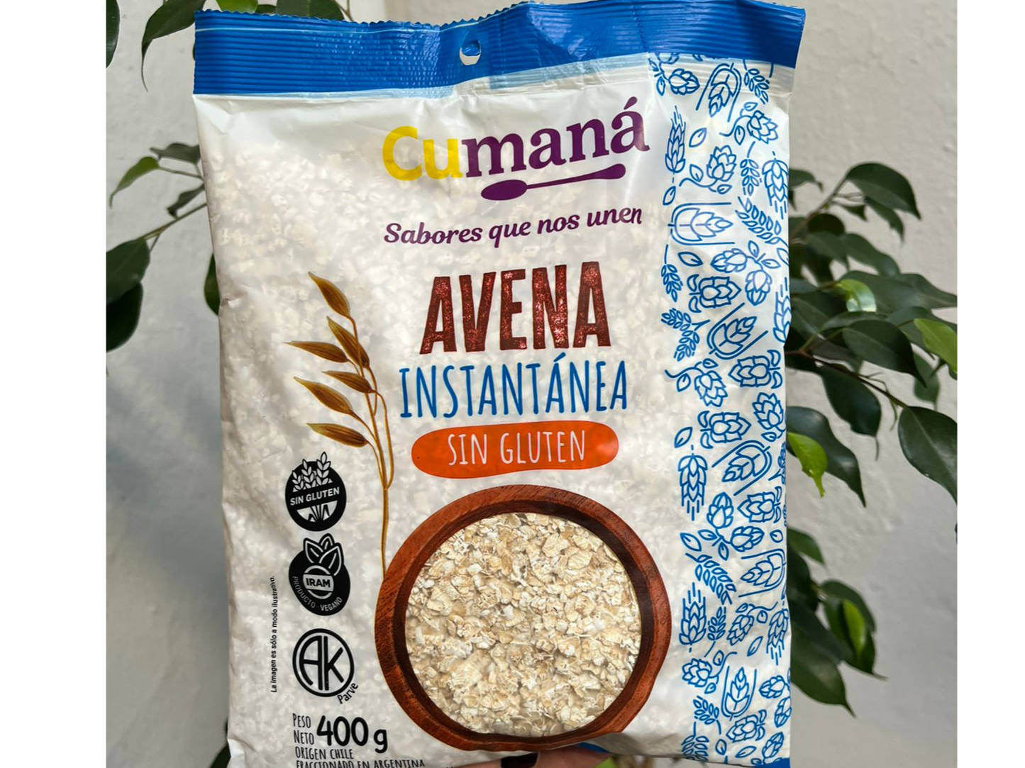 Avena Instantánea Cumaná sin gluten