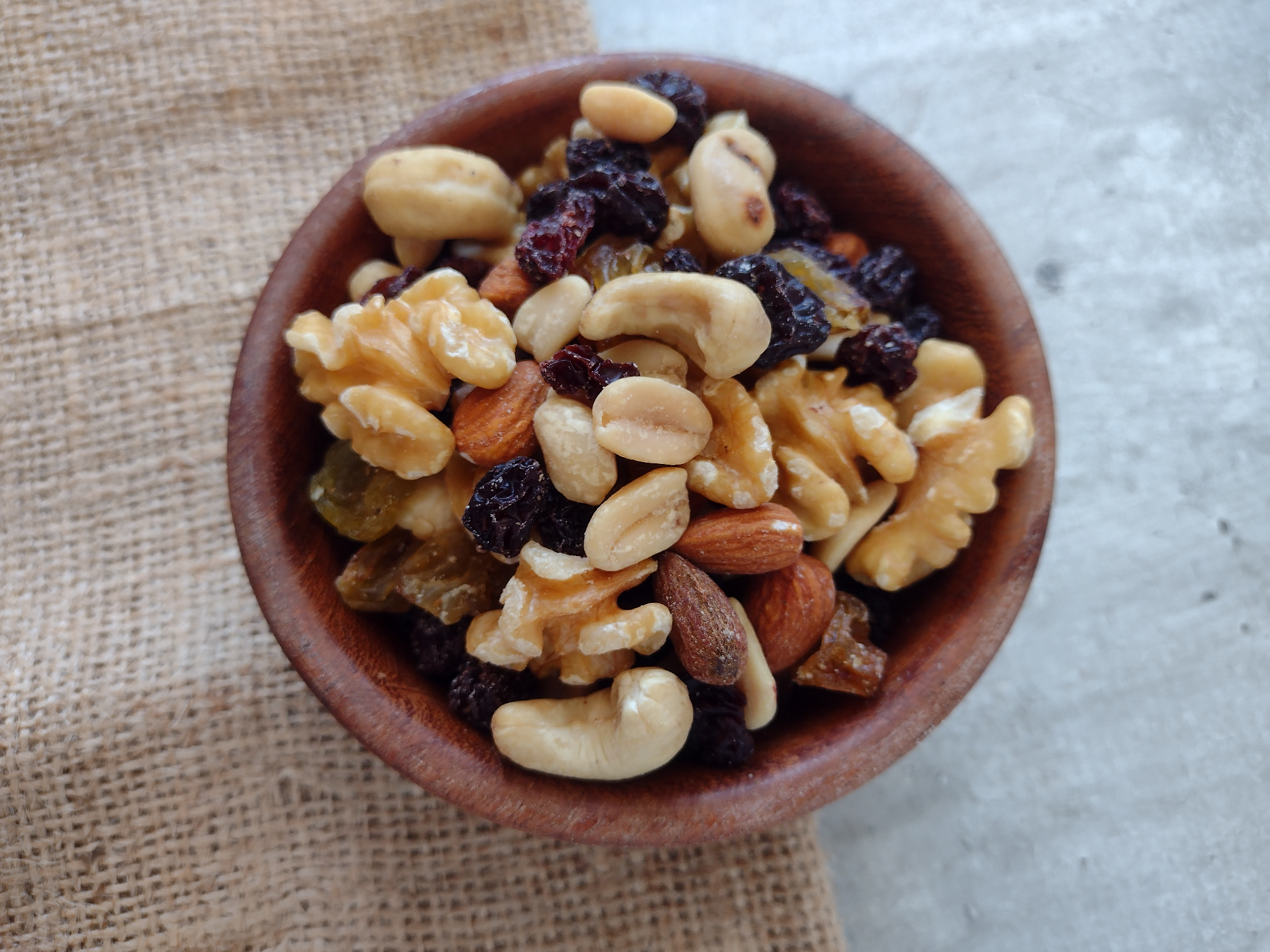 Mix 2: frutos secos con pasas