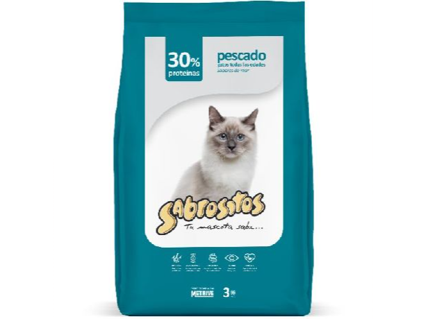 Sabrositos Gatos Sabor Pescado de 3 kg