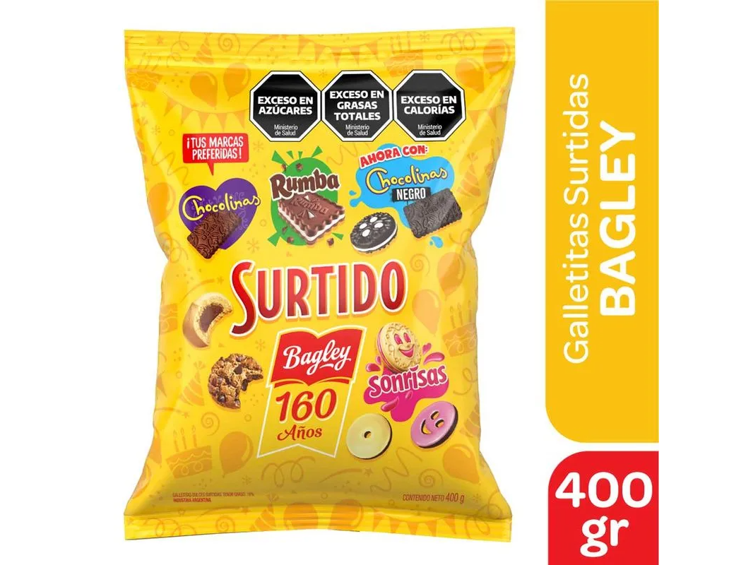 Galletitas Surtidas Bagley 400gr