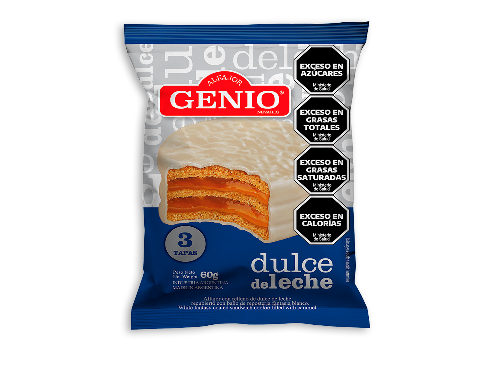 Alfajor Triple Genio Blanco
