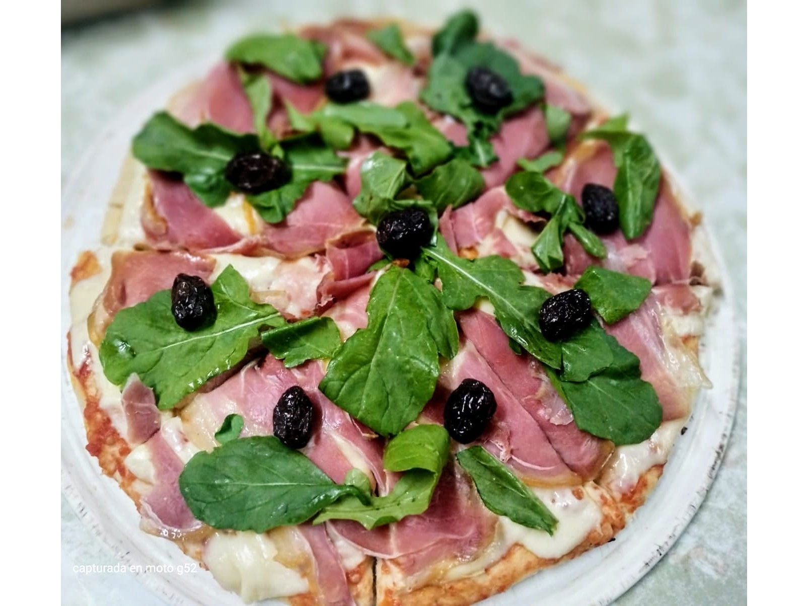 Jamón crudo y Rúcula