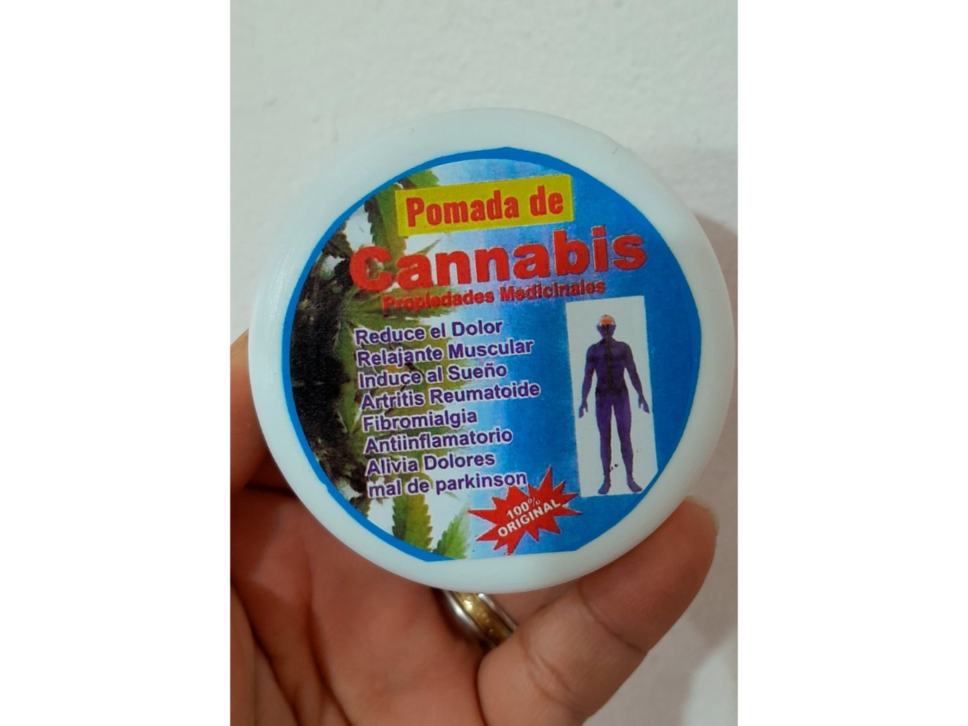 Crema de cannabis para el dolor