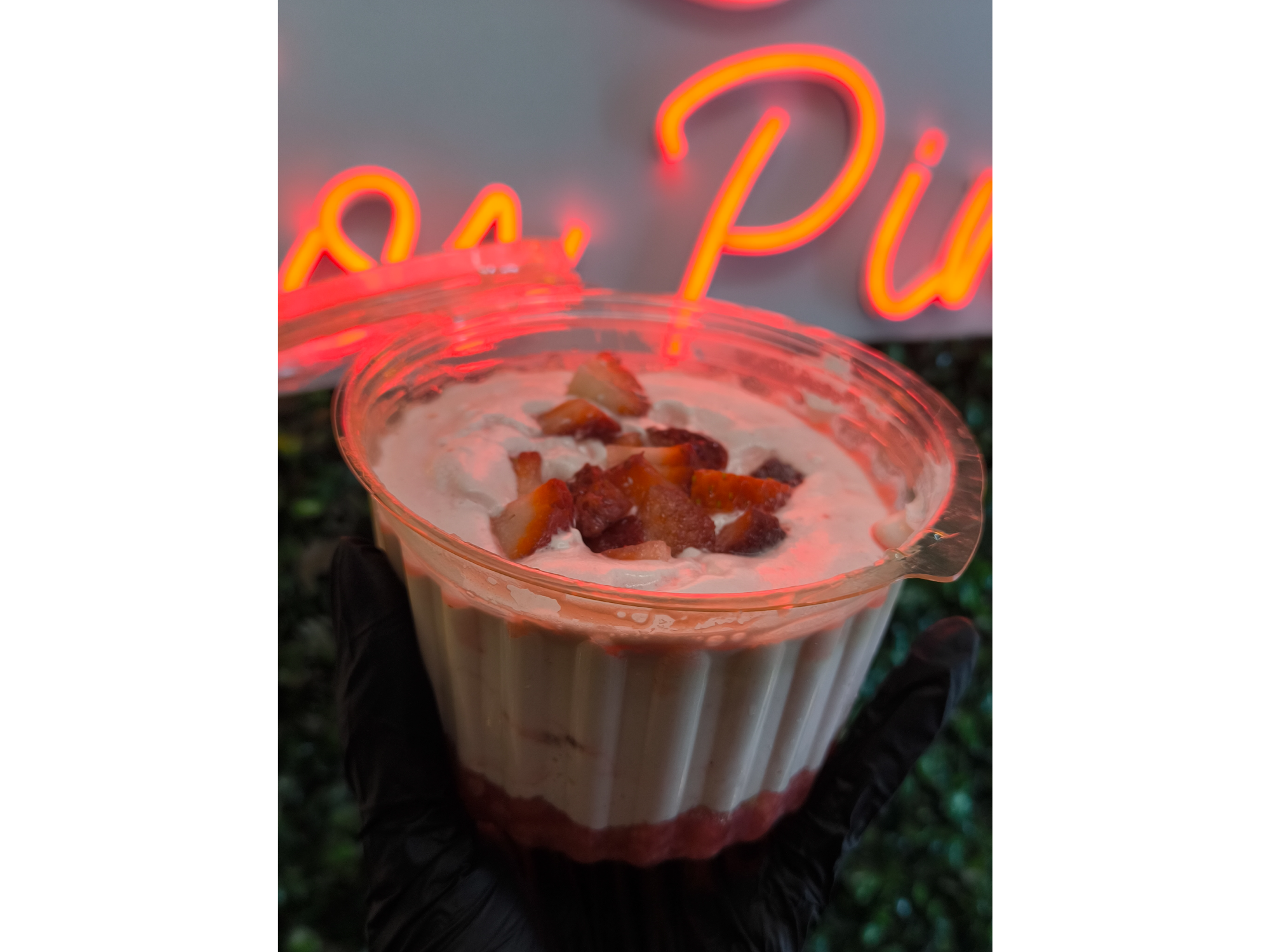 Frutilla con crema