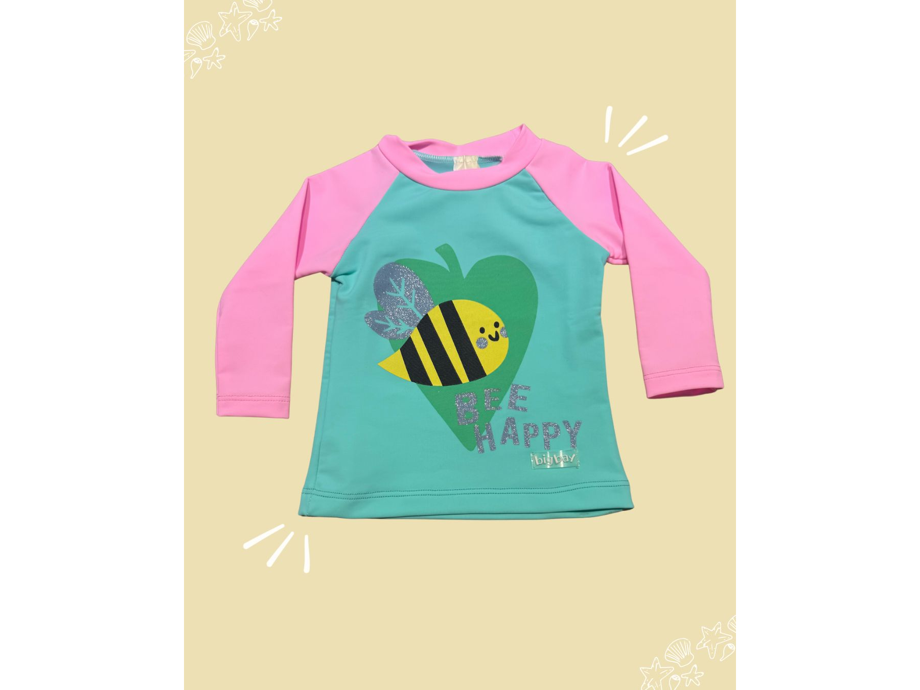 Remera con estampa uv beba (PACK X5)