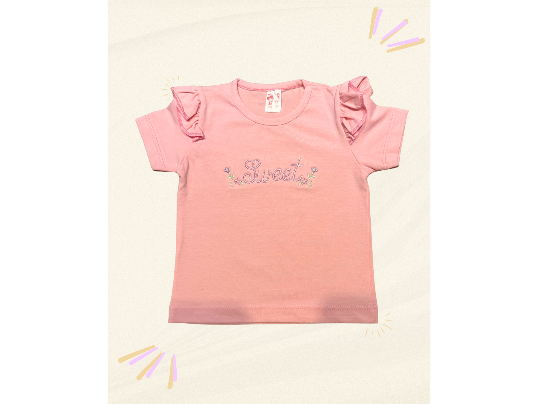 Algodón con estampa bordada (PACK x5)