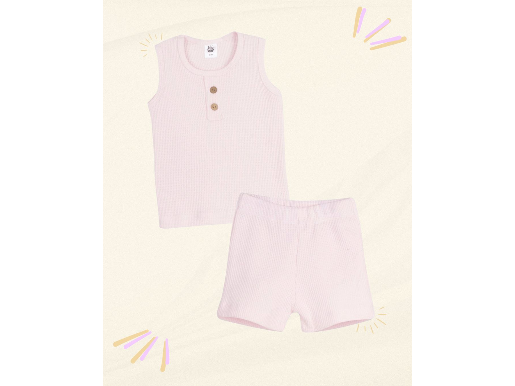Conjunto waffle musculosa (PACK X5)