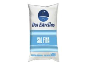 Sal fina bolsita Dos Estrellas x 500 grs.