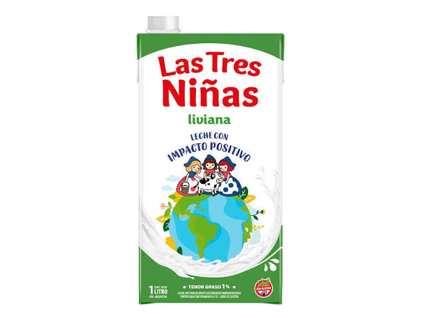 Leche descremada 1% Las Tres Niñas x 1 lt.