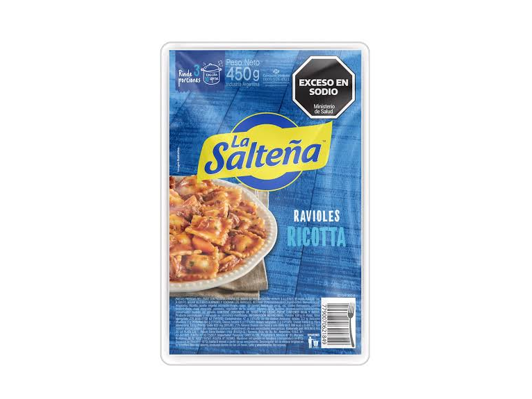 Ravioles de ricotta La Salteña x 450 grs.