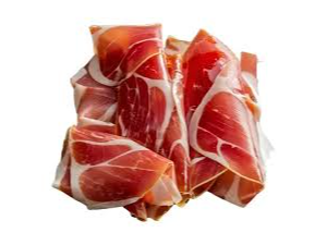 Jamón crudo feteado x 120 grs.