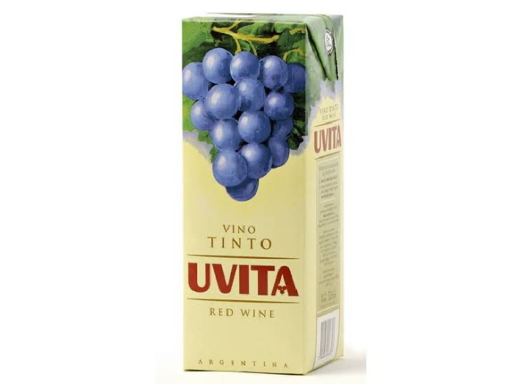 Vino tinto tetra brik Uvita x 1 lt