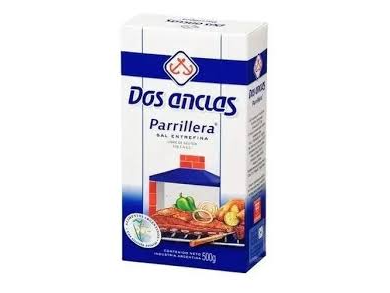 Sal parrillera entrefina Dos Anclas x 500 grs.