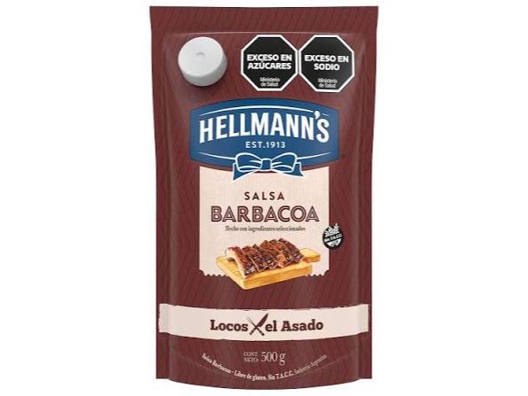 Salsa barbacoa Hellmanns x 250 grs.