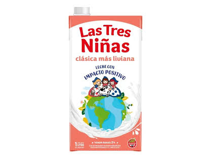 Leche clásica liviana 2% Las Tres Niñas x 1 lt.