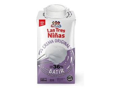 Crema para batir Las Tres Niñas x 500 grs