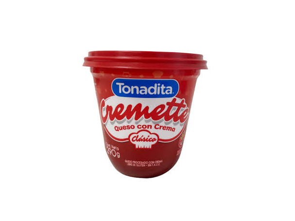 Queso crema Cremette Tonadita x 290 grs.