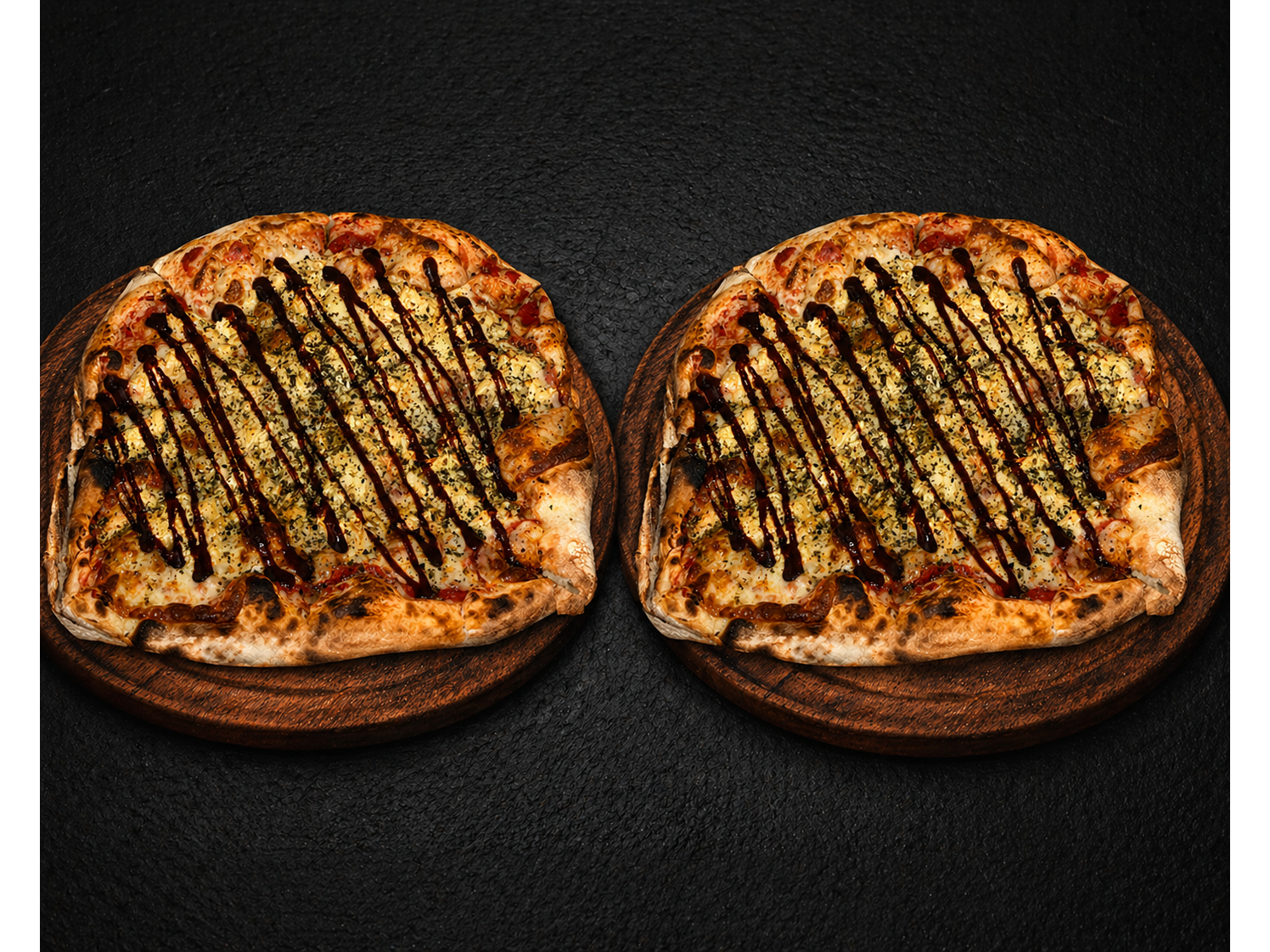 2 PIZZAS de Pollo Barbacoa
