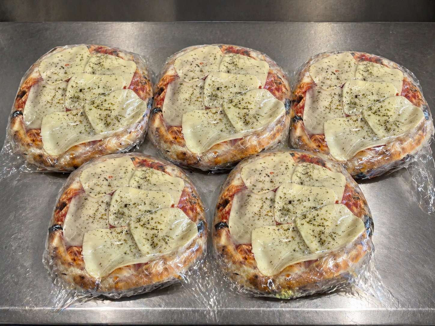 5 pizzas pre-horno Ideal para CONGELAR