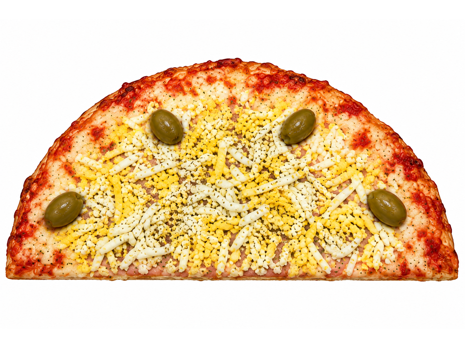 Pizza muzzarella y huevo de El Hornero