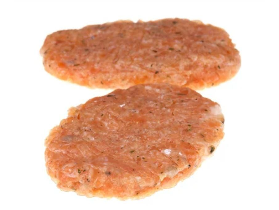 Hamburguesas de salmón rosado
