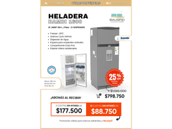 Heladera Bambi 330 Con Dispénser