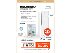 Heladera Drean 277L