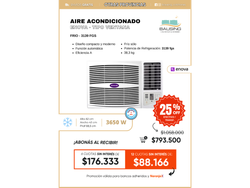 Aire Acondicionado Tipo Ventana | Enova 3650